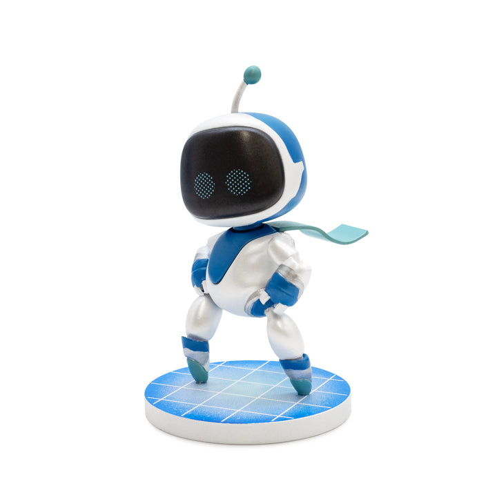 Toy robot figure on a white background