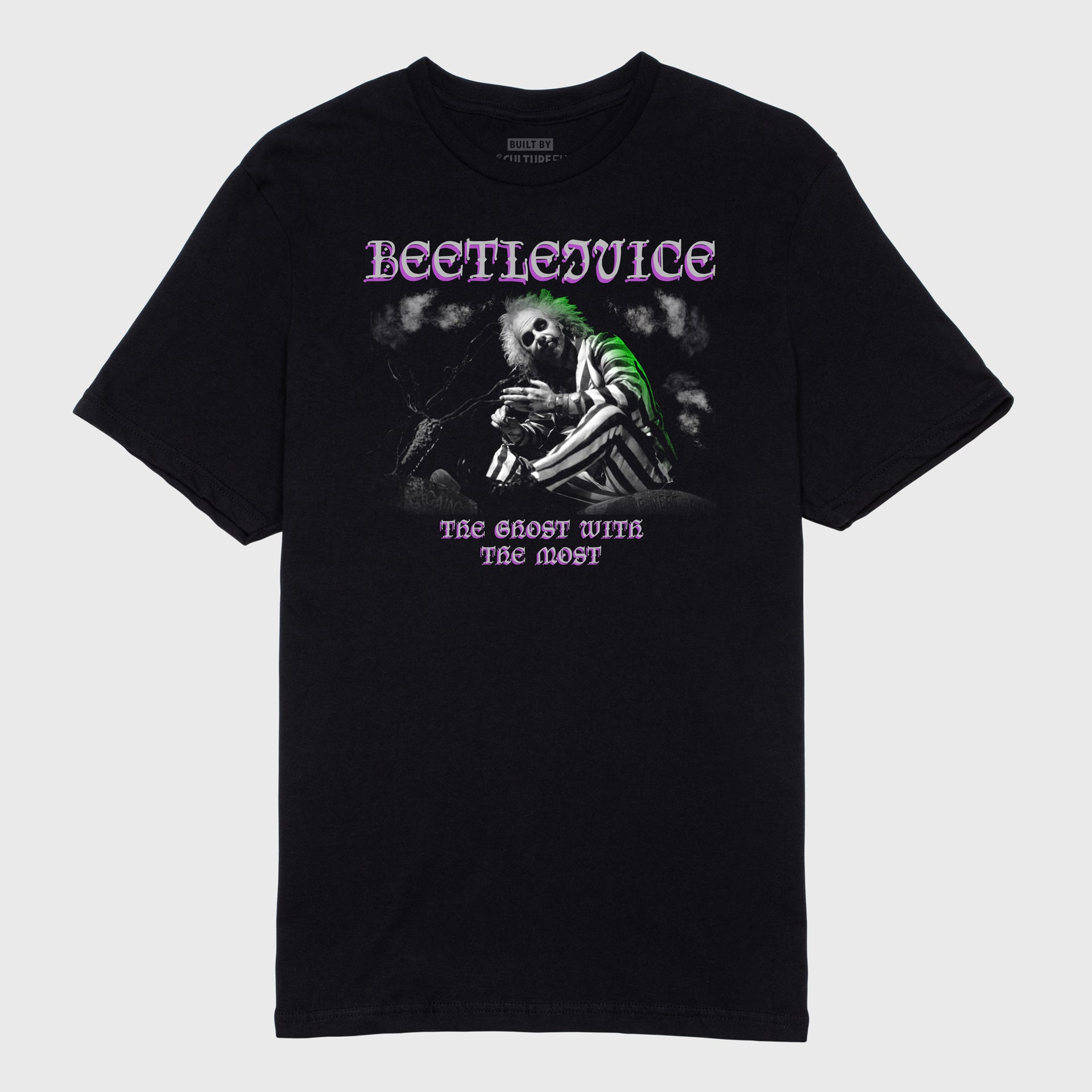 beetlejuice sitting ghost with the most t-shirt