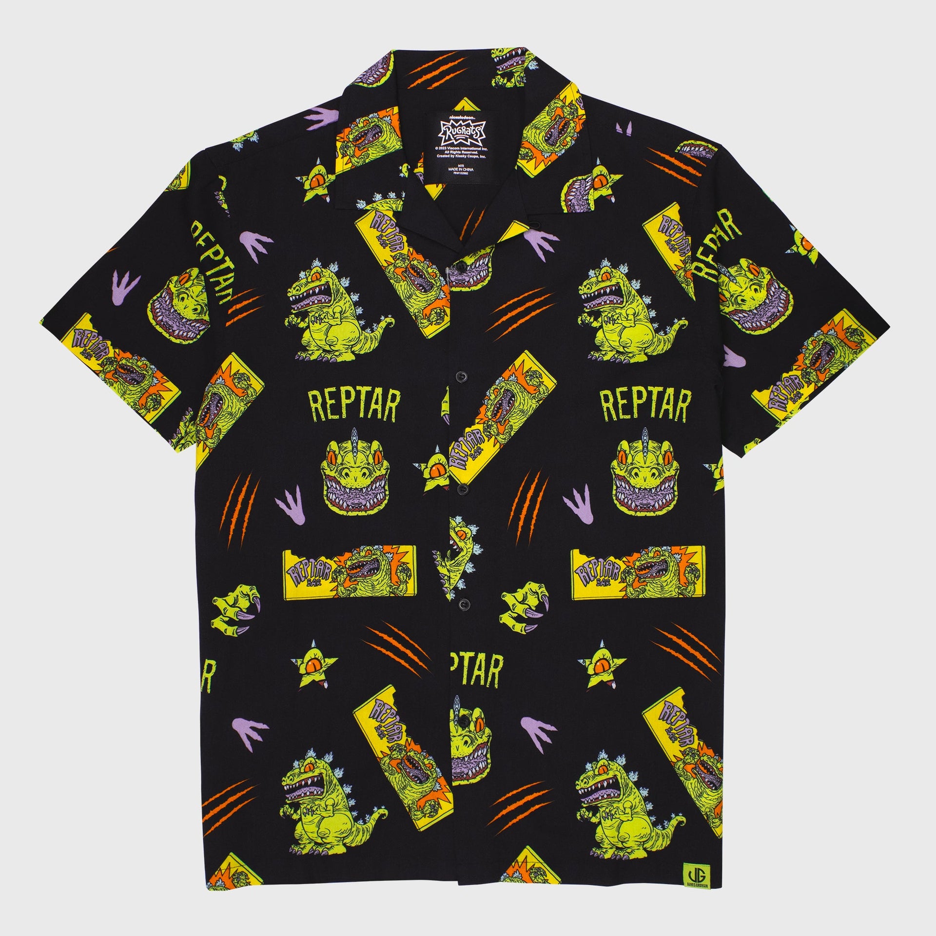 james groman reptar woven shirt front