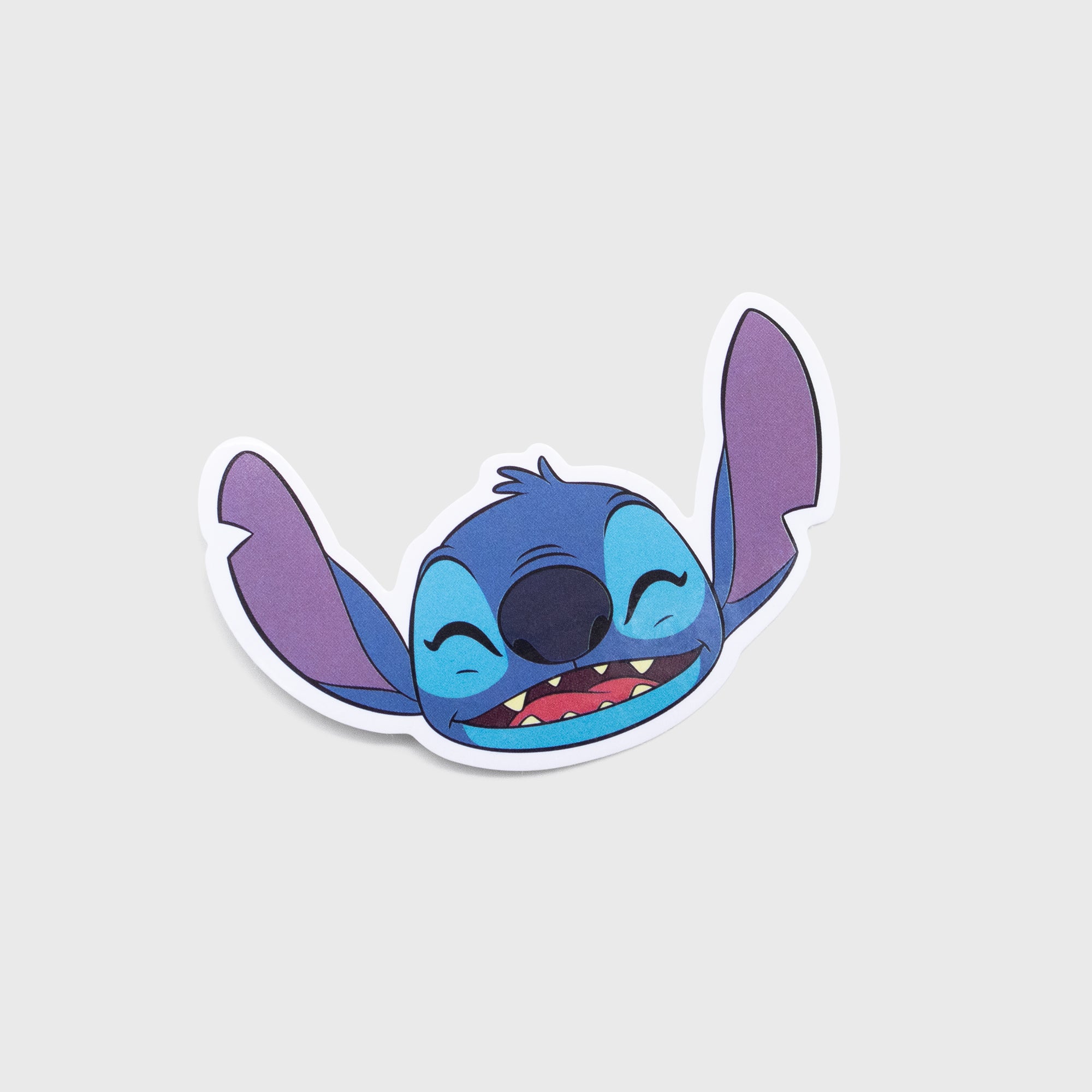 stitch sticker. stitch smiling.