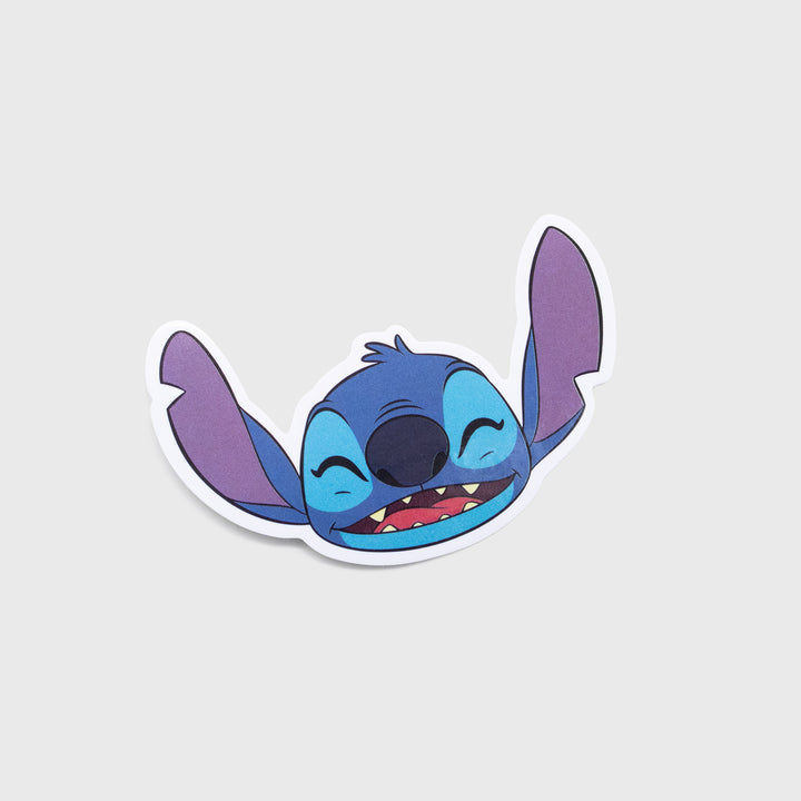 stitch sticker. stitch smiling.