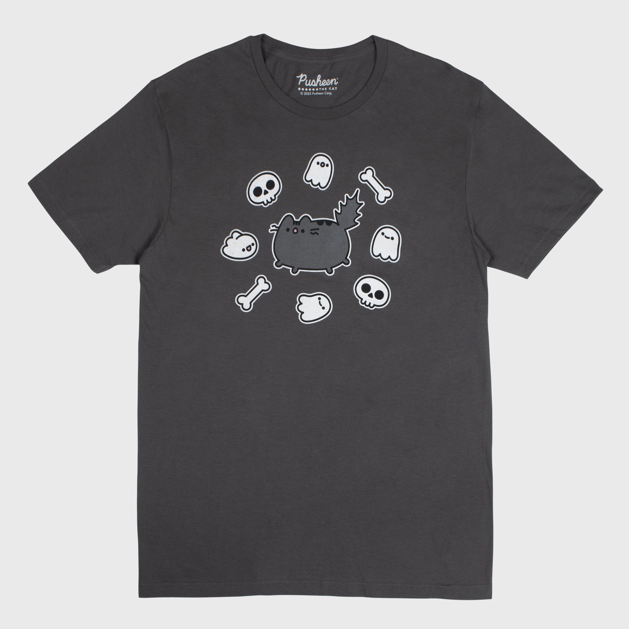 pusheen skeleton tee