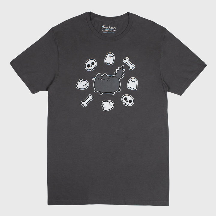 pusheen skeleton tee
