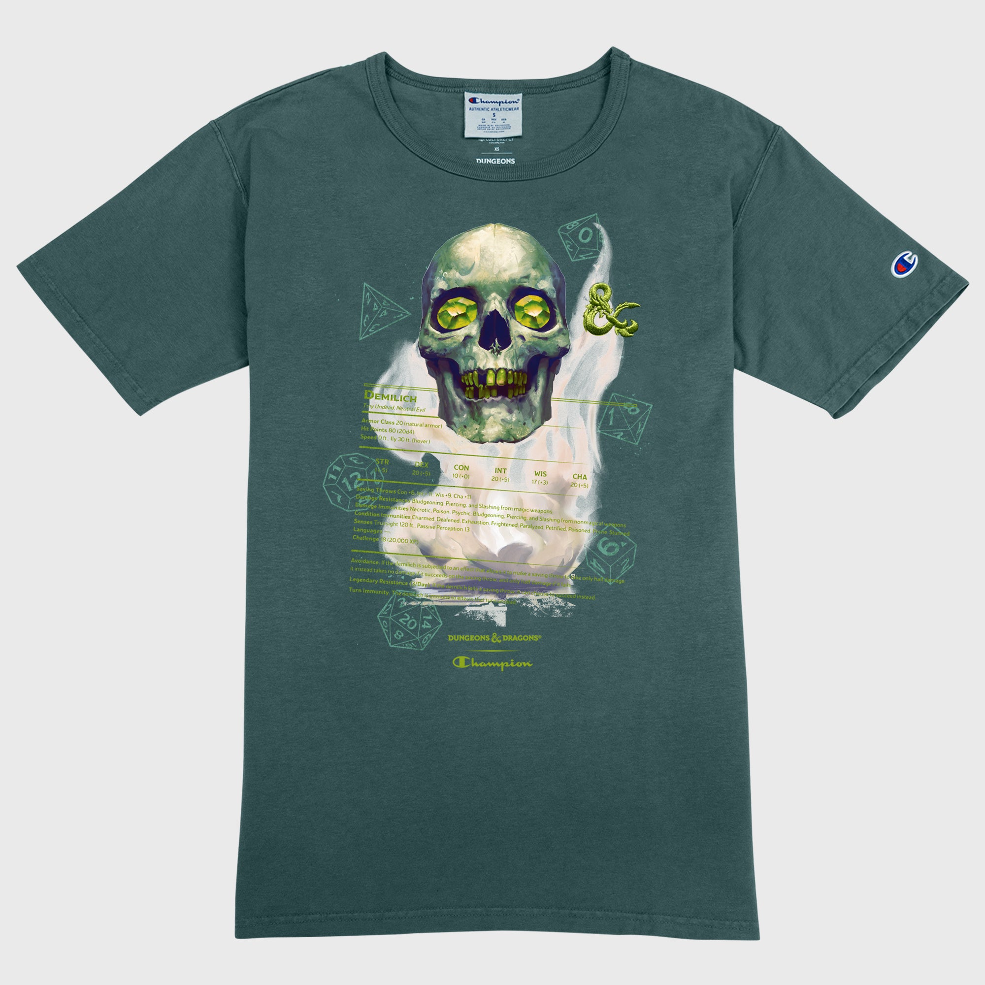 demilich d&d tshirt dungeons and dragons