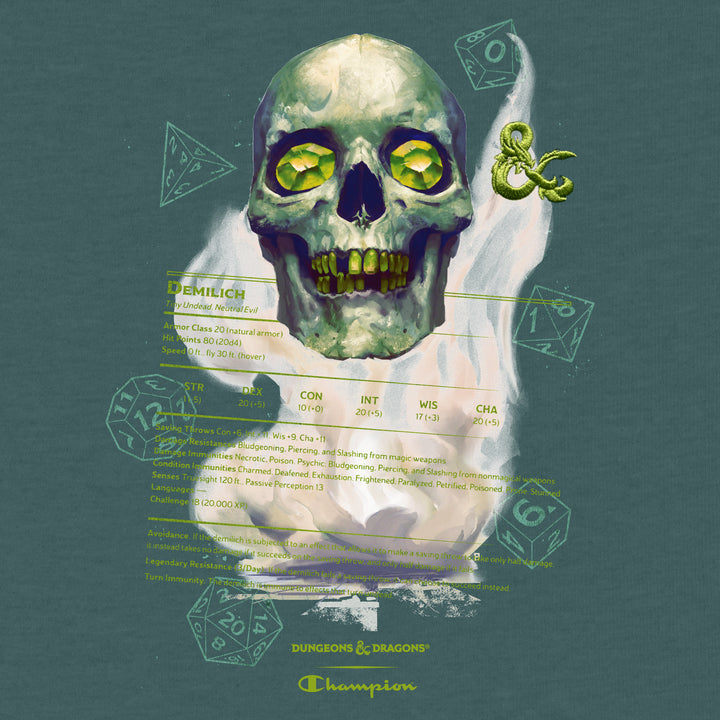demilich d&d tshirt dungeons and dragons