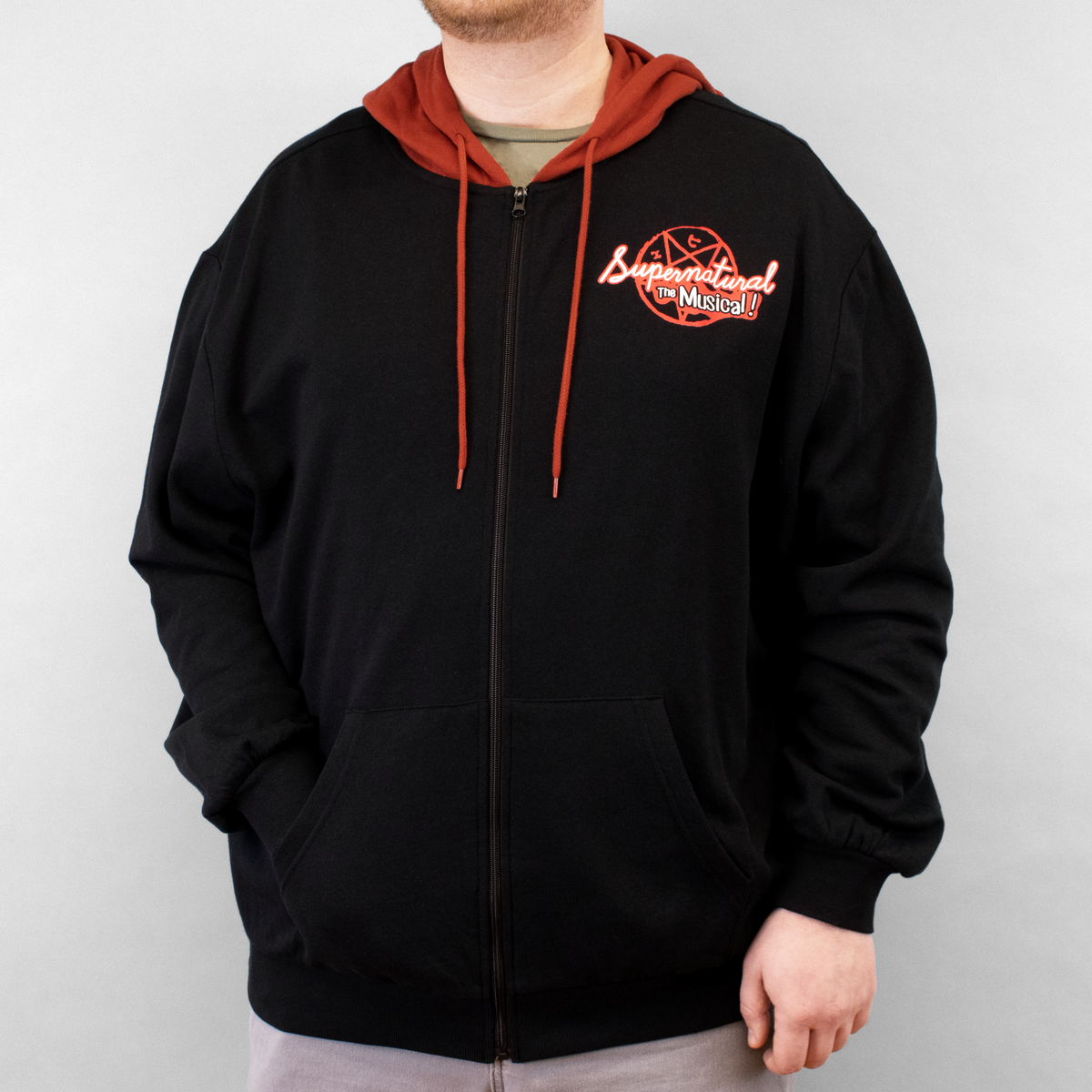 Supernatural zip 2025 up hoodie