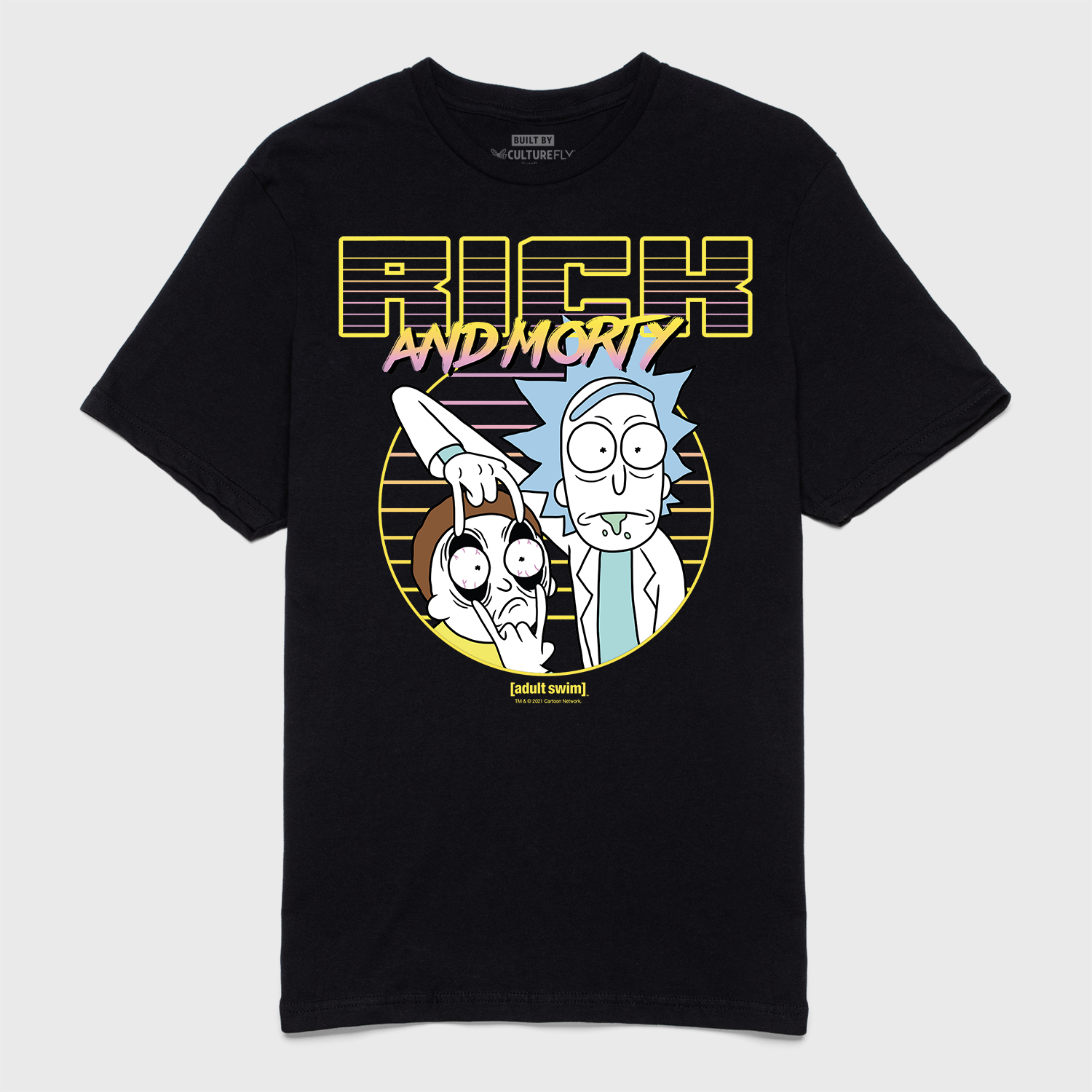 BIOWORLD 8718526082937 Rick & Morty - Neon Rick Black (T-Shirt BIOWORLD 8718526082937 Rick & Morty - Neon Rick Black (T-Shirt