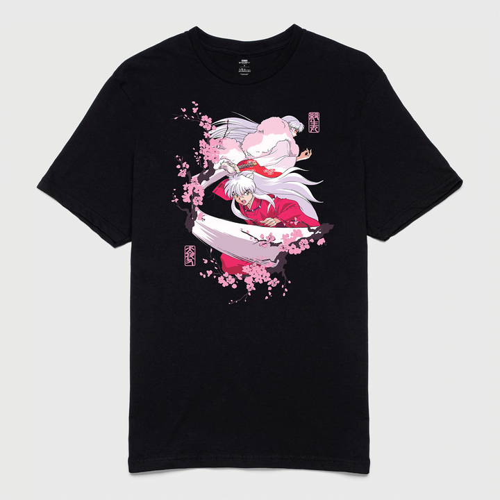 t-shirt tee shirt short sleeve inuyasha black culturefly