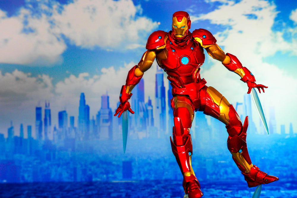 animation of iron man flying
