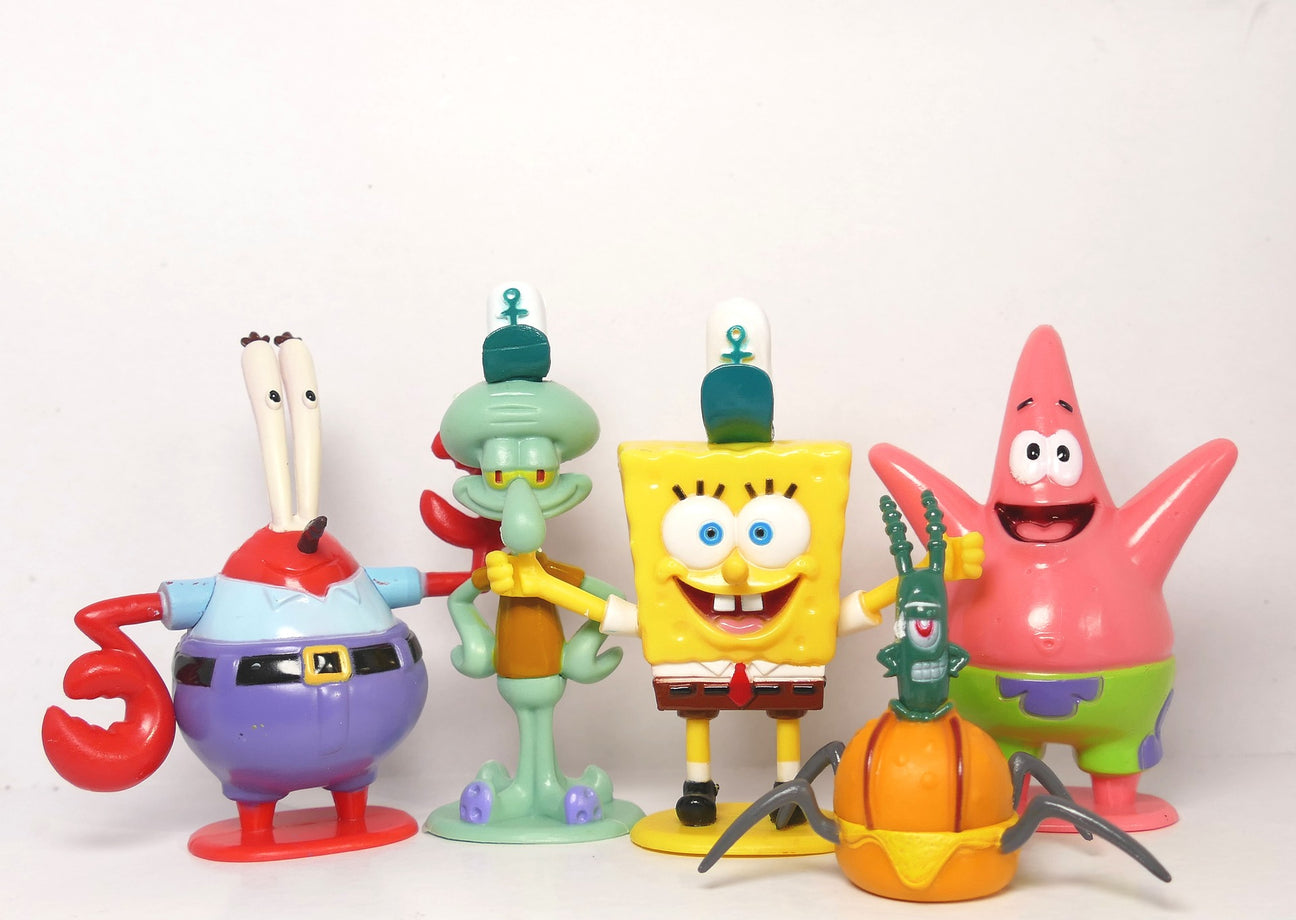 spongebob, Patrick Star, squidward, Mr Krabs vinly