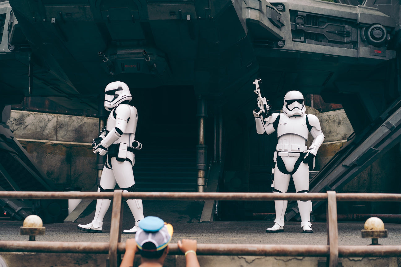 The Last Jedi poster with guards on duty