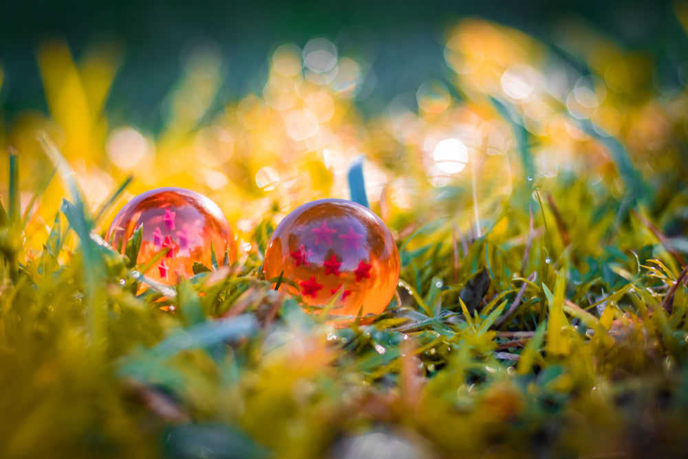 small dragon balls on grass