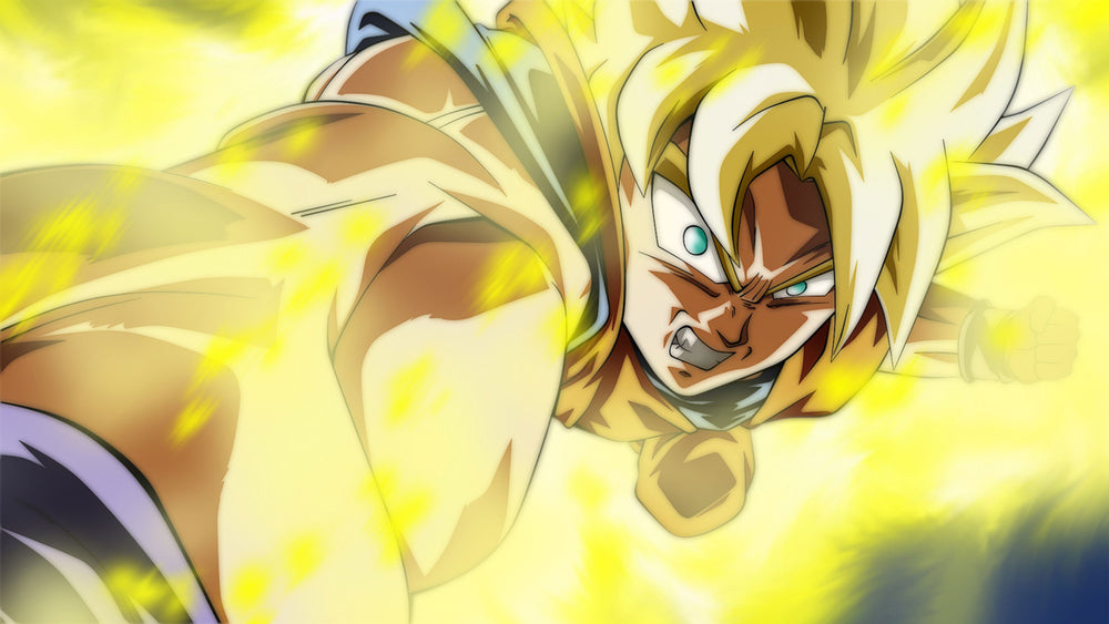 dragon ball z Goku fighting poster