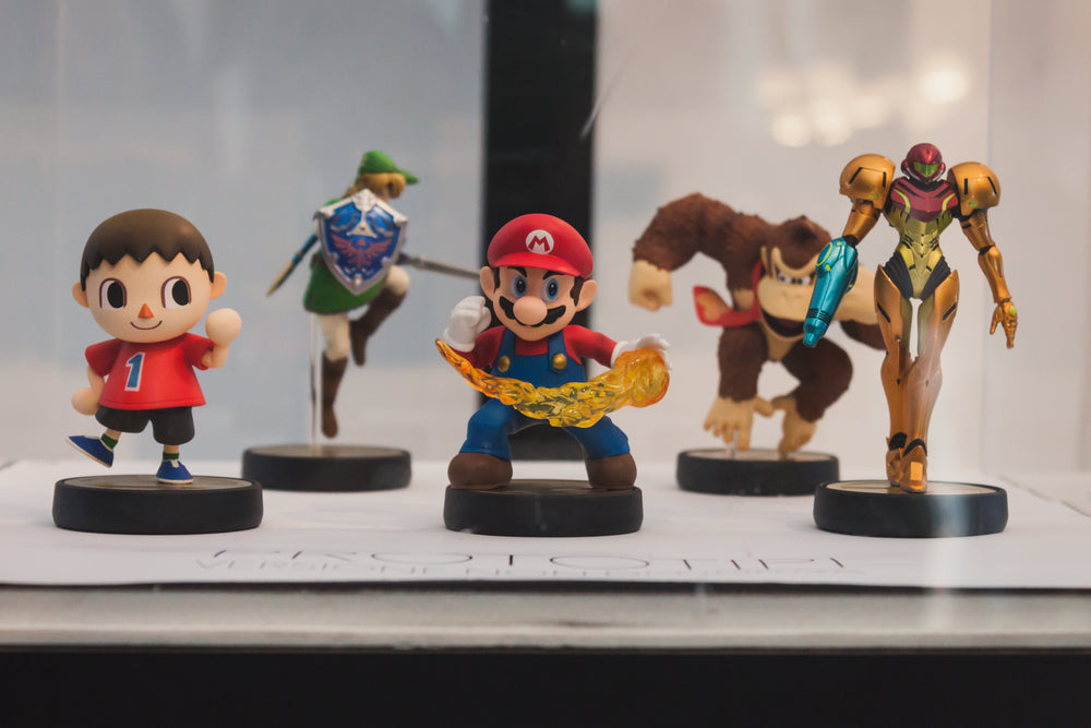 Banner with game characters vinyl