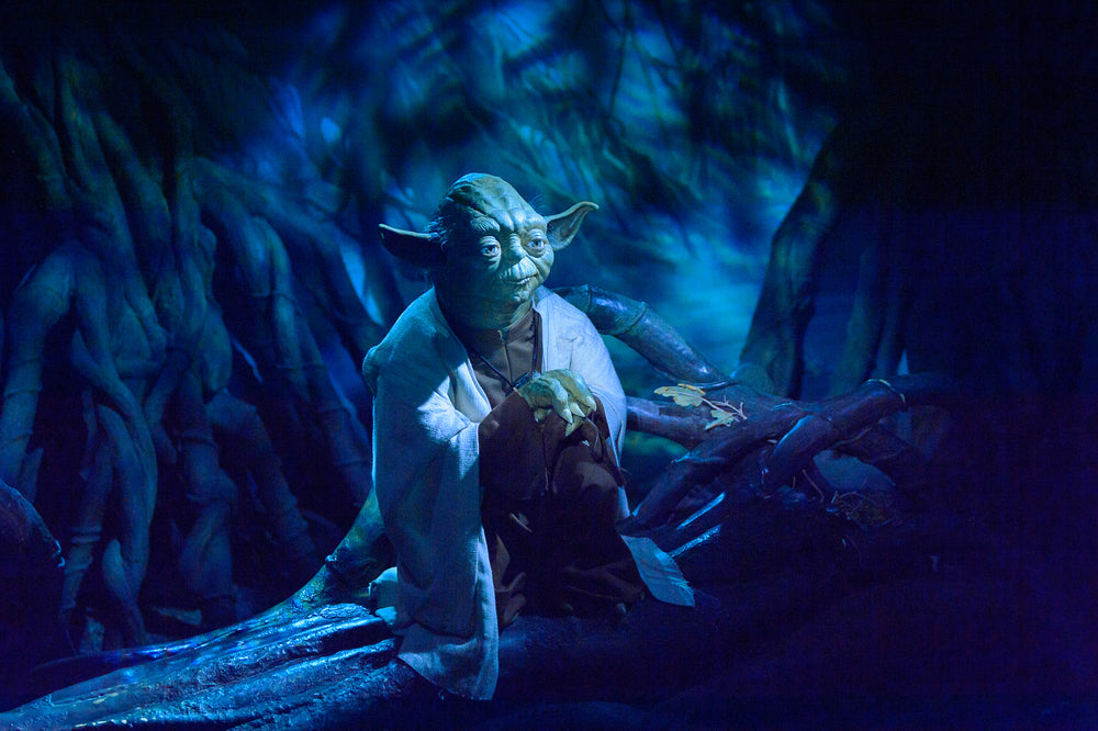 yudo in a cave doing meditation 