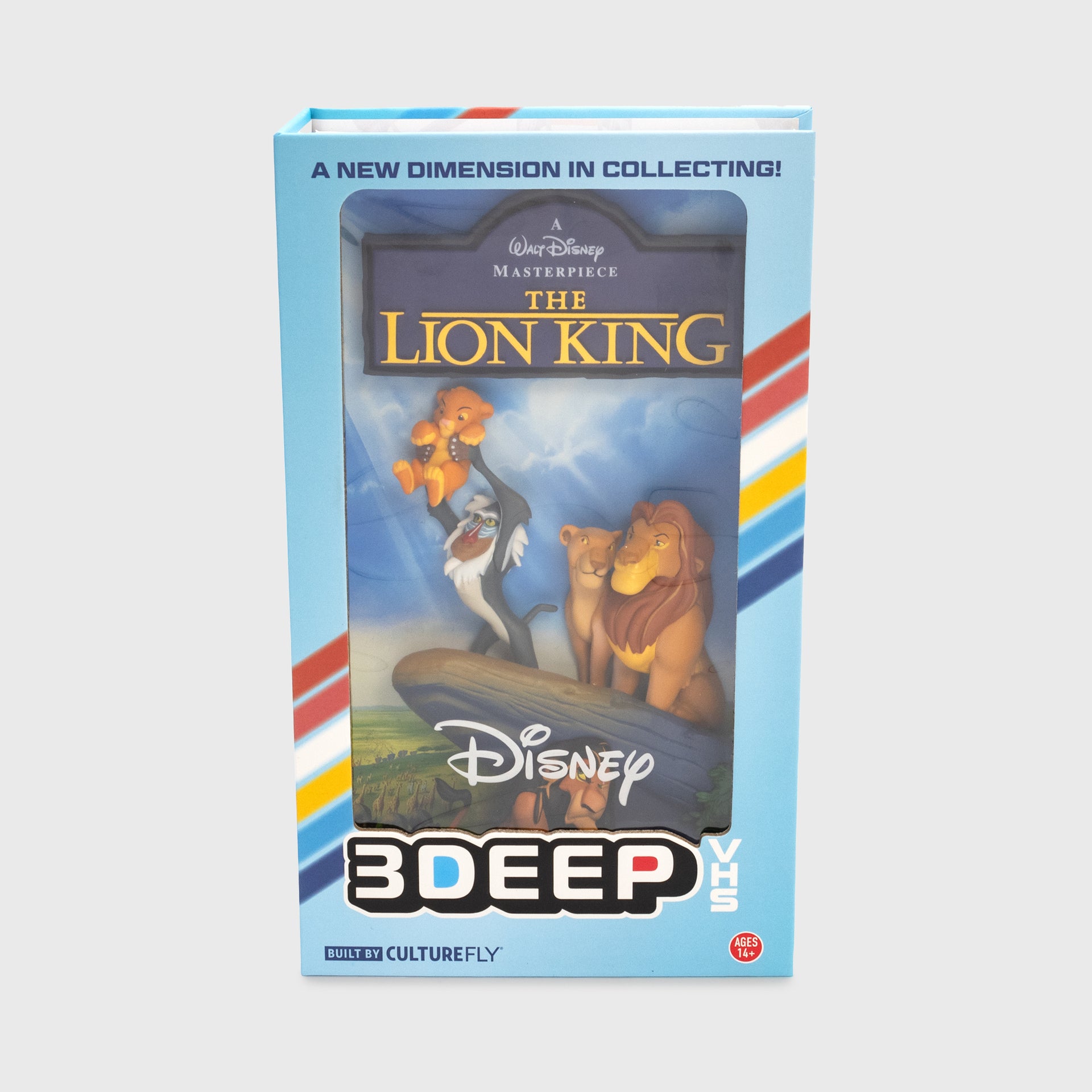 lion king 3deep packagaing. text: a new dimension in collecting! the lion king disney 3deep vhs built by culturefly