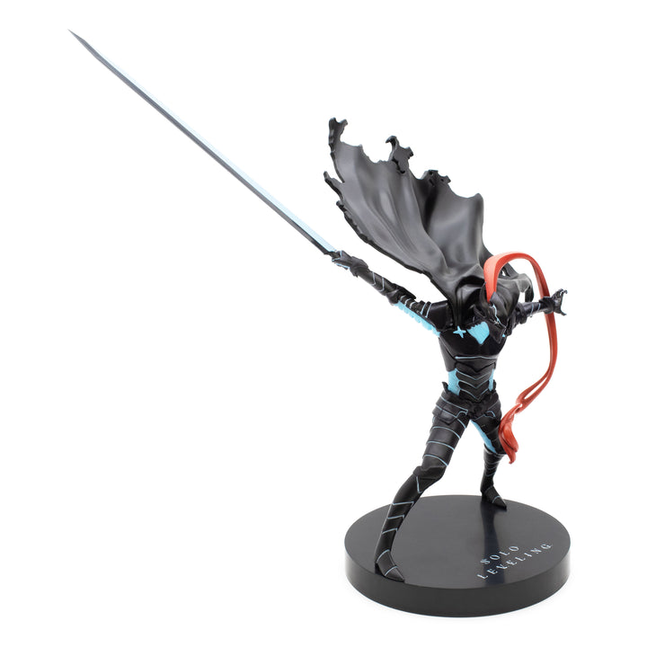 Figurine of a character with a sword on a white background