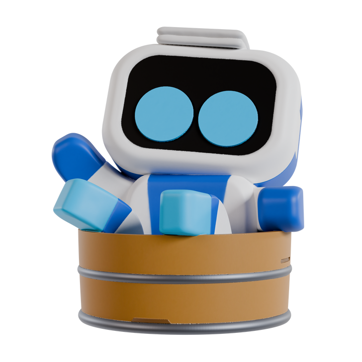 astro bot as sponge
