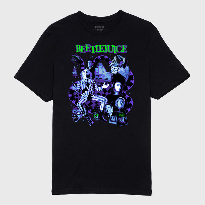 beetlejuice blue characters t-shirt