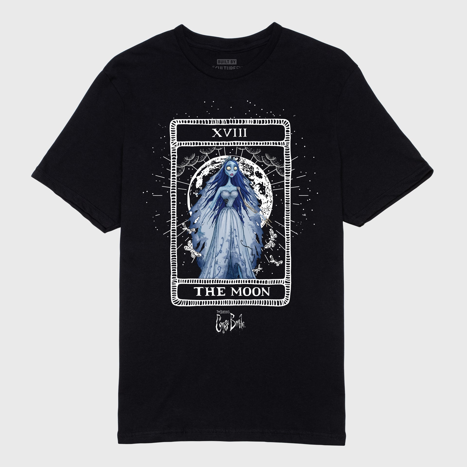 corpse bride black tarot card tshirt front