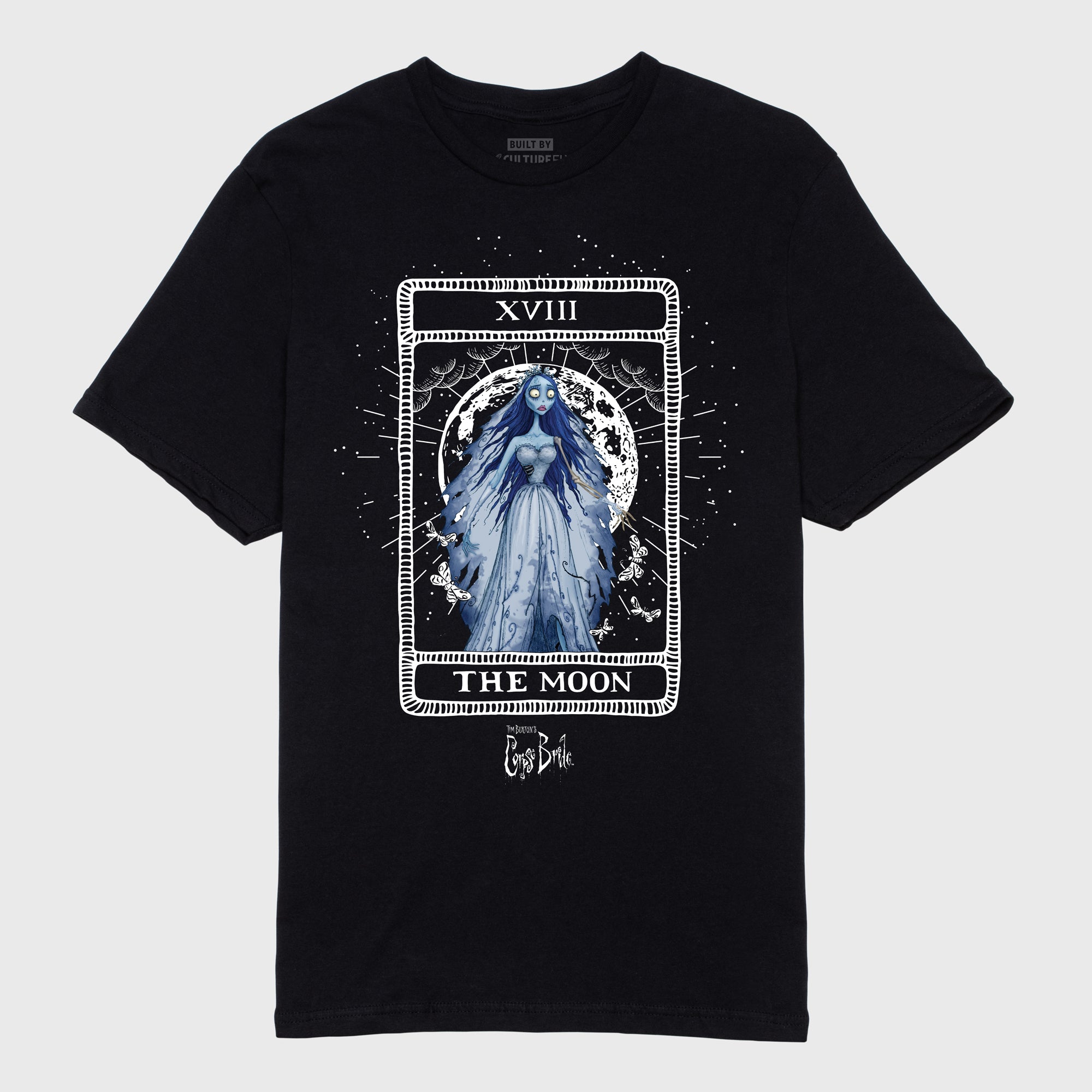corpse bride black tarot card tshirt front