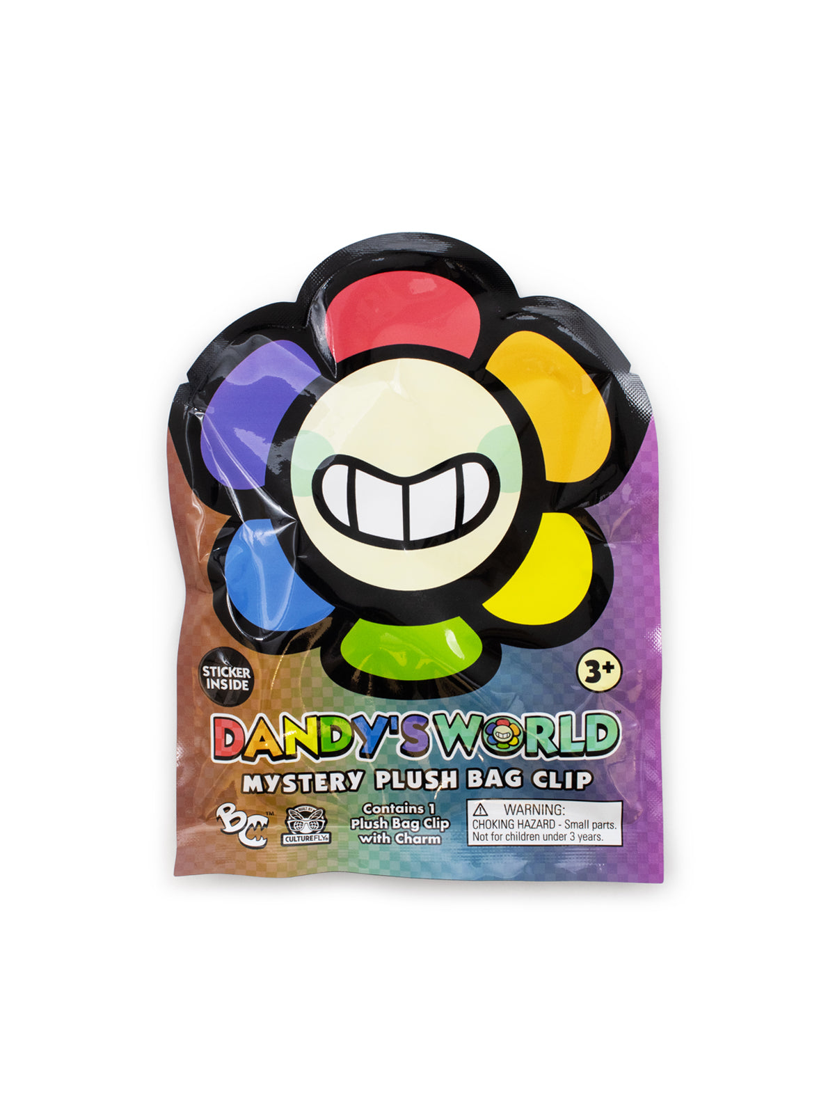 Packaged toy with colorful design and 'Dandy's World' branding on a white background