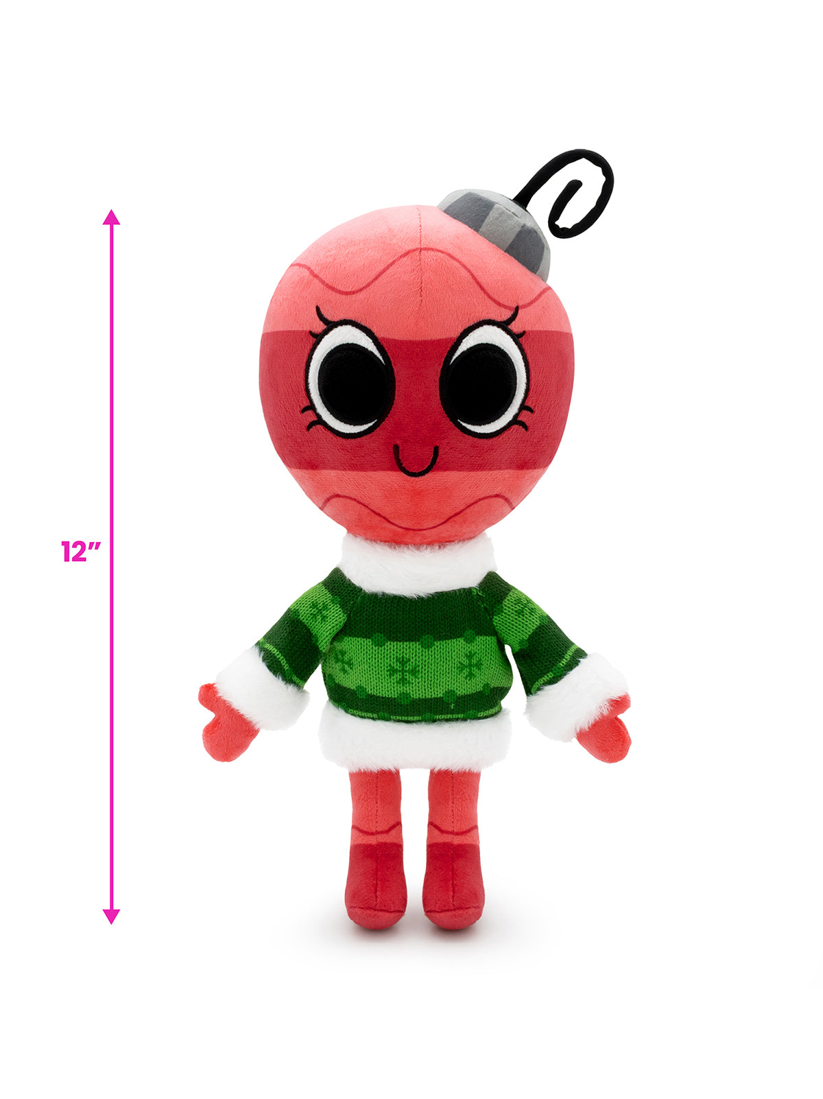 bobette plush standing facing forward with scale saying 12"