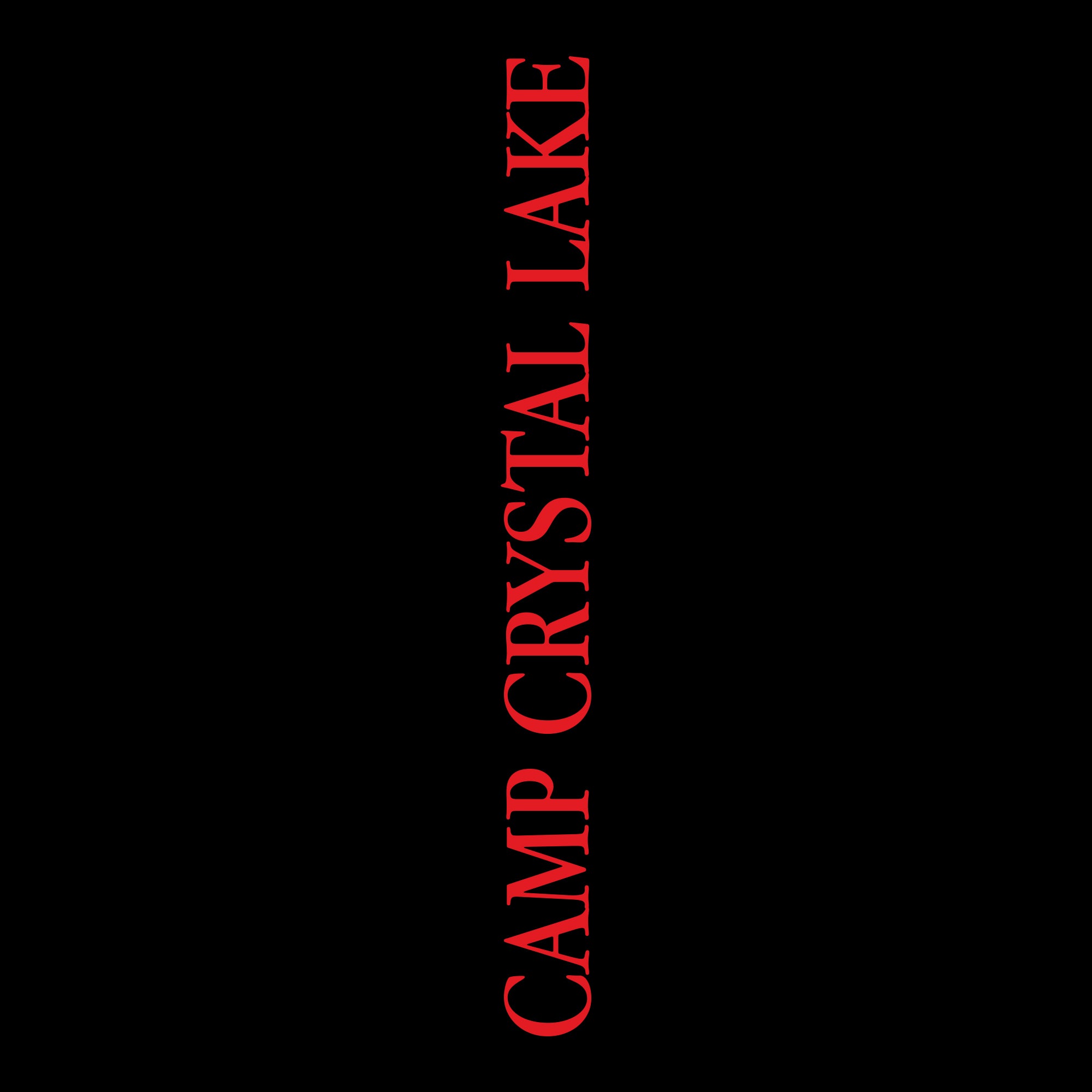 text on left sleeve: camp crystal lake