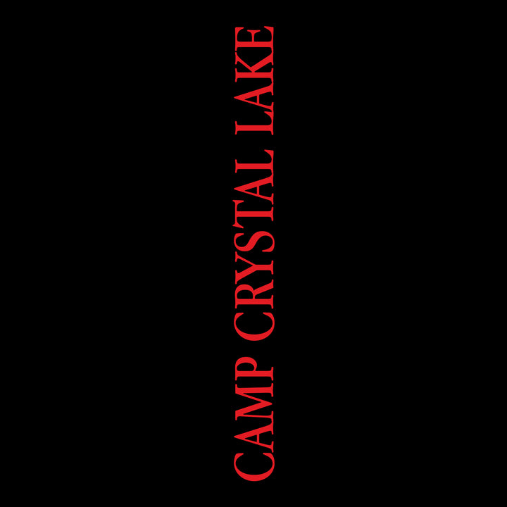 text on left sleeve: camp crystal lake