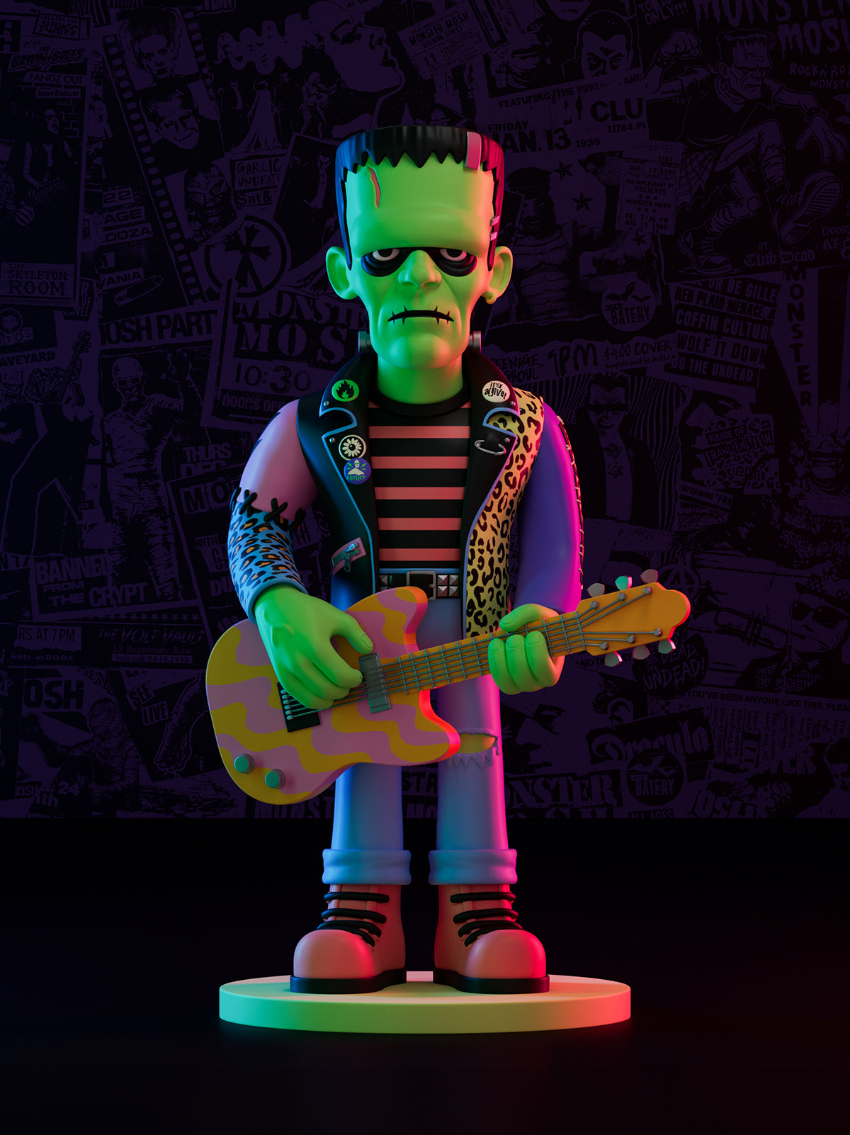 Monster Mosh - Universal Monsters X Lineham 4 Figure Set (Pre-Order)