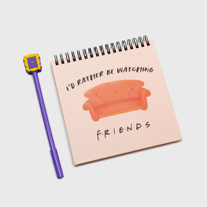notepad and pen. 