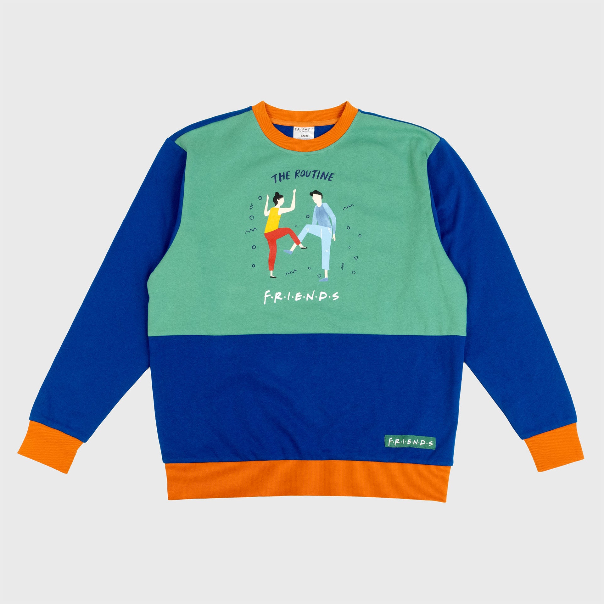 friends sweatshirt. the routine