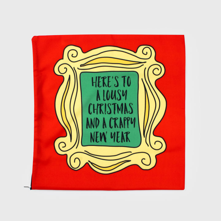 pillow case. here's to a lousy christmas and crappy new year