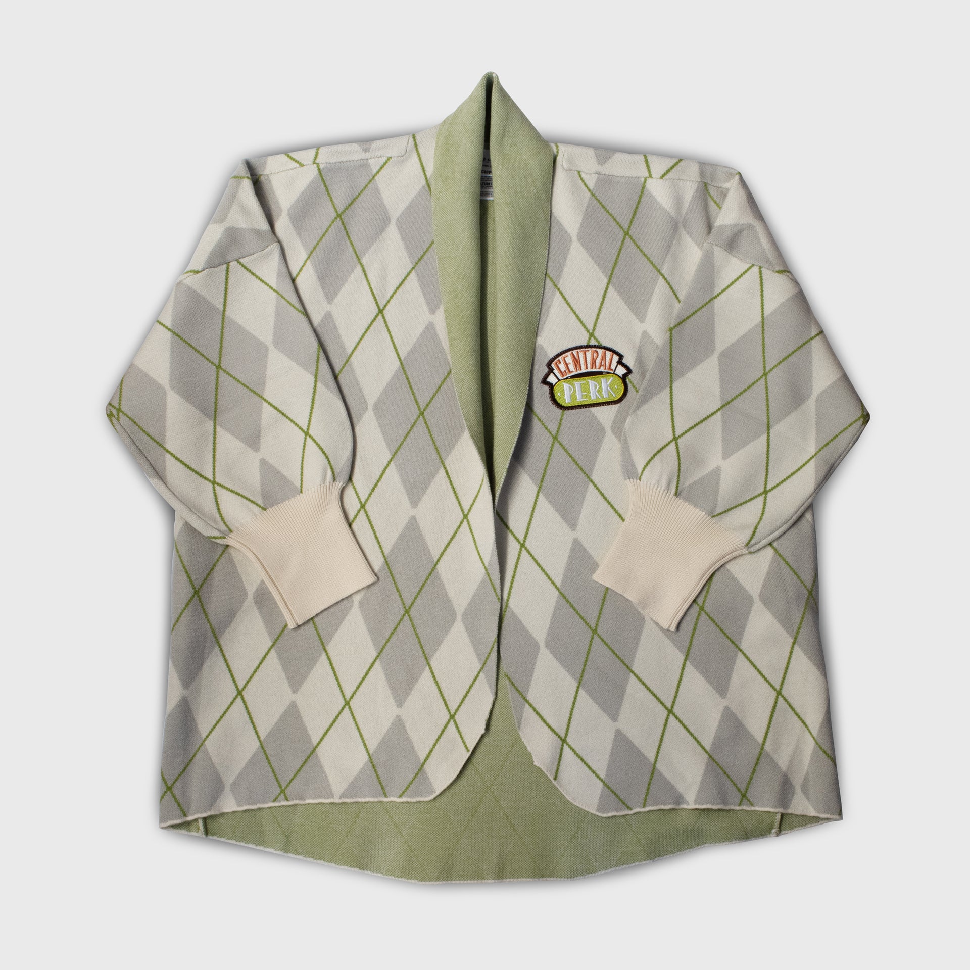 cardigan with central perk patch