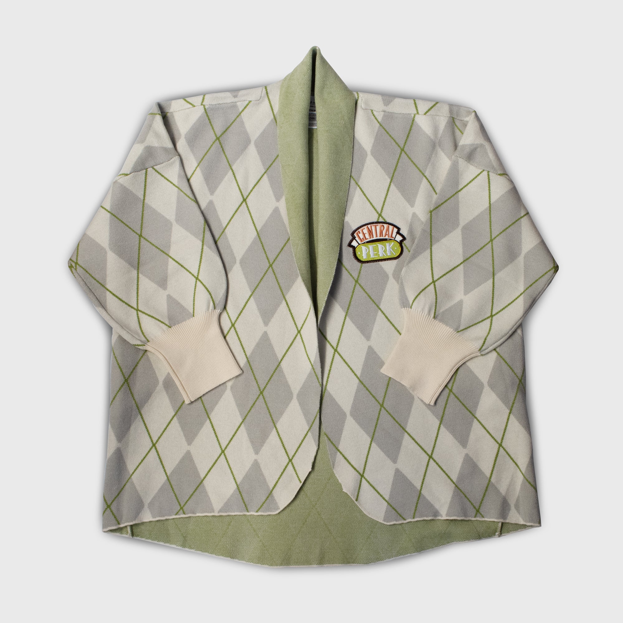 cardigan with central perk patch