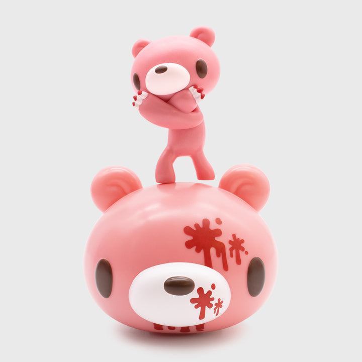 gloomy bear smols. gloomy bear holds arms crossed in front of face.