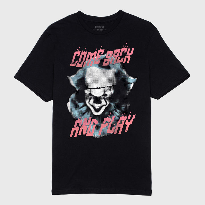 come back and play it black tshirt.