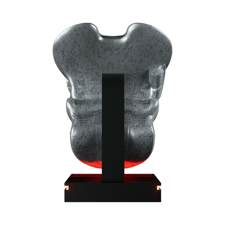 Decorative object with a unique design on a white background