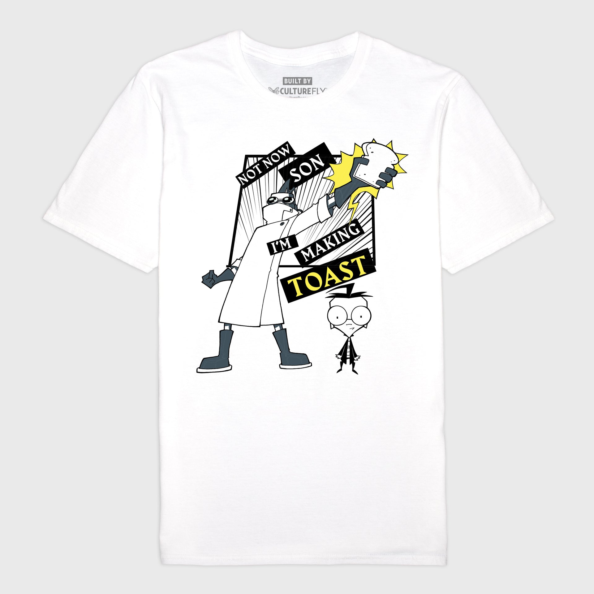 not now son i'm making toast invader zim tshirt