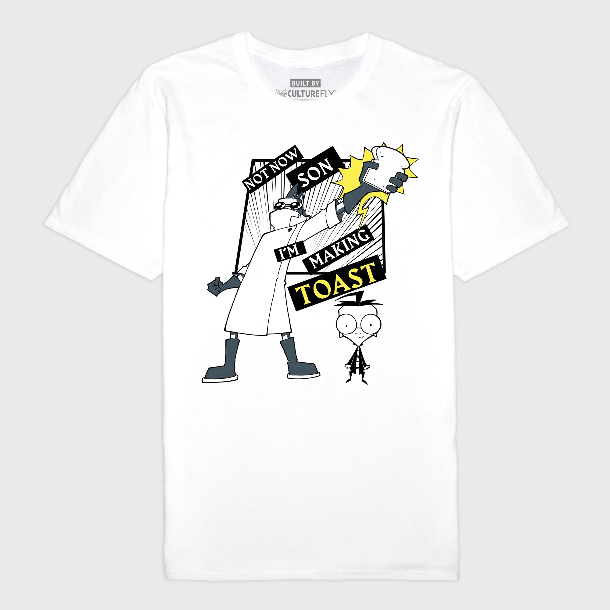 not now son i'm making toast invader zim tshirt
