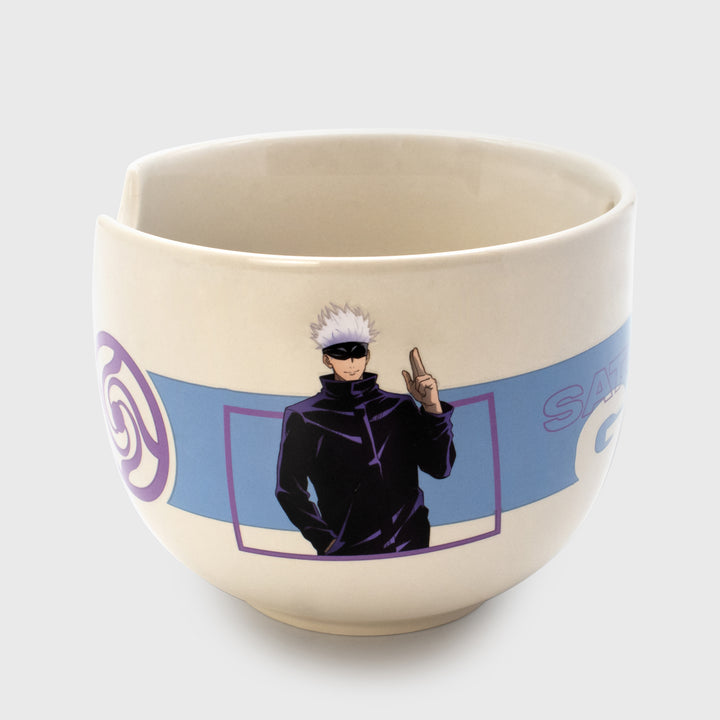 one side of ramen bowl: satoru gojo 