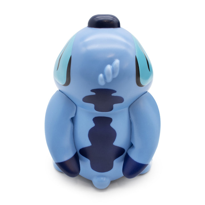 Blue stitch bucket on a white background