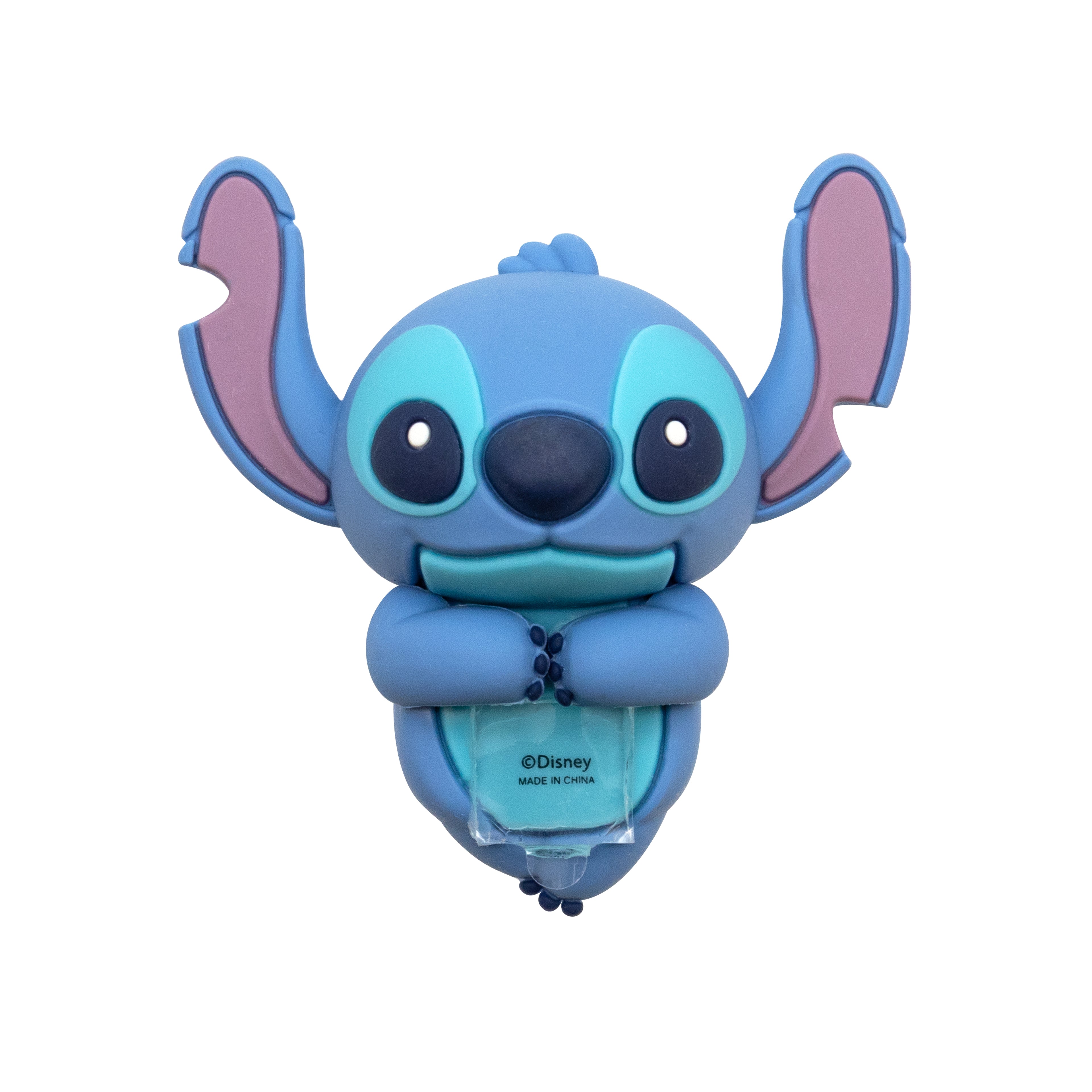 A blue character-shaped figure featuring Stitch from Disney's Lilo & Stitch, set against a plain white background.