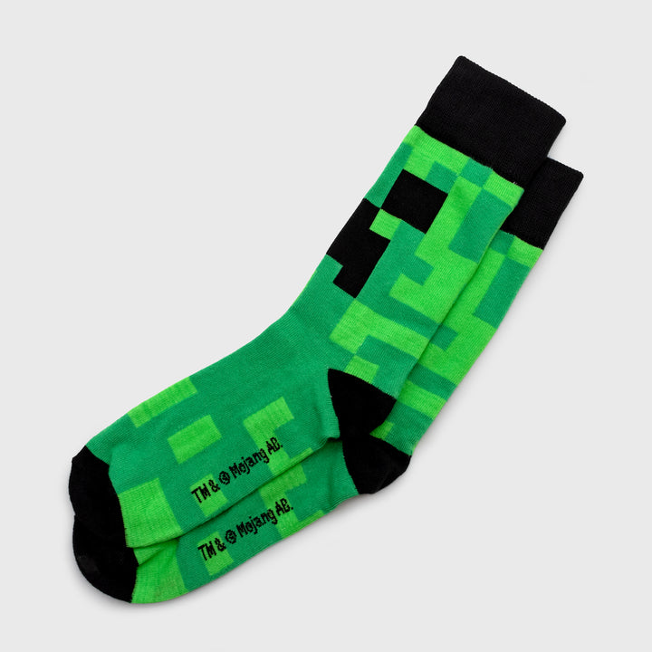 creeper pattern crew socks
