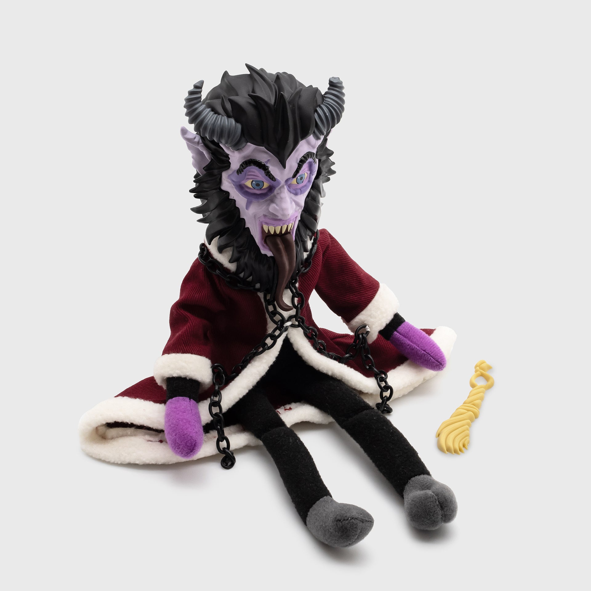 krampus fright fiends doll sitting with switch accessory