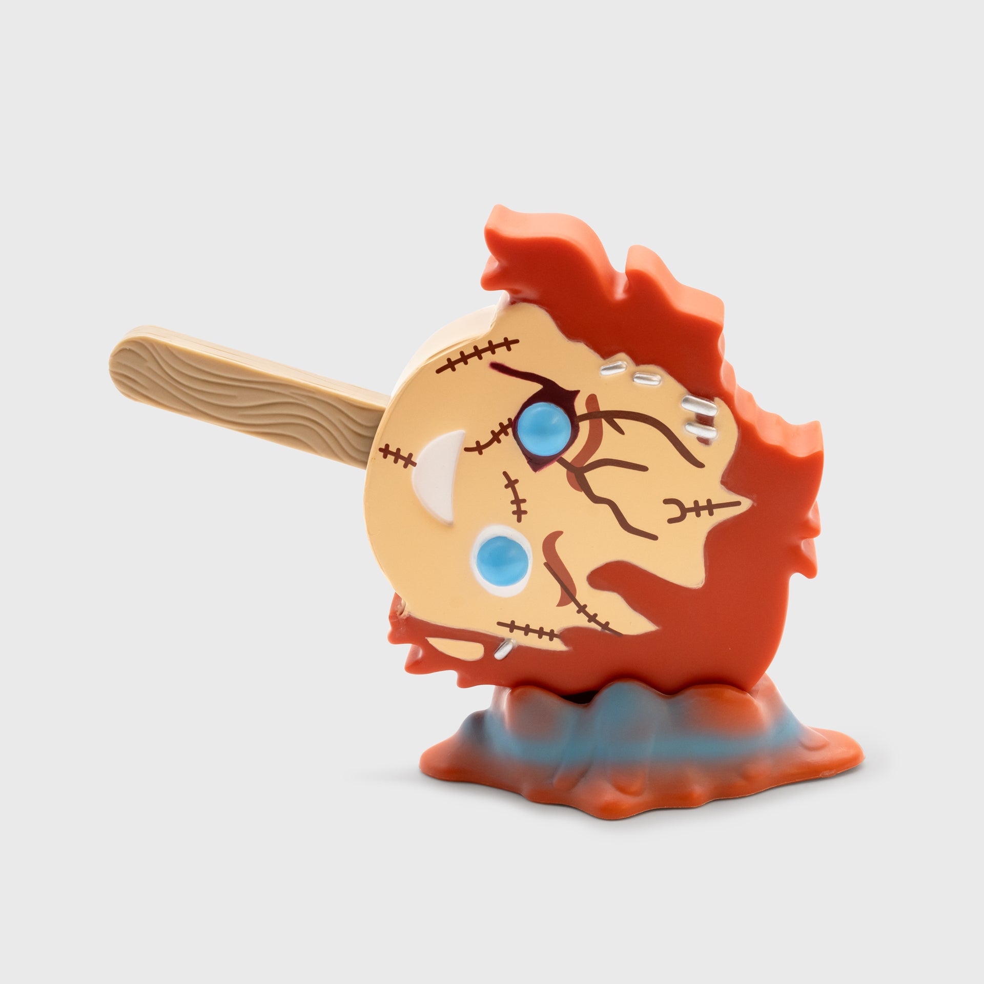 chucky meltz figure on side on stand