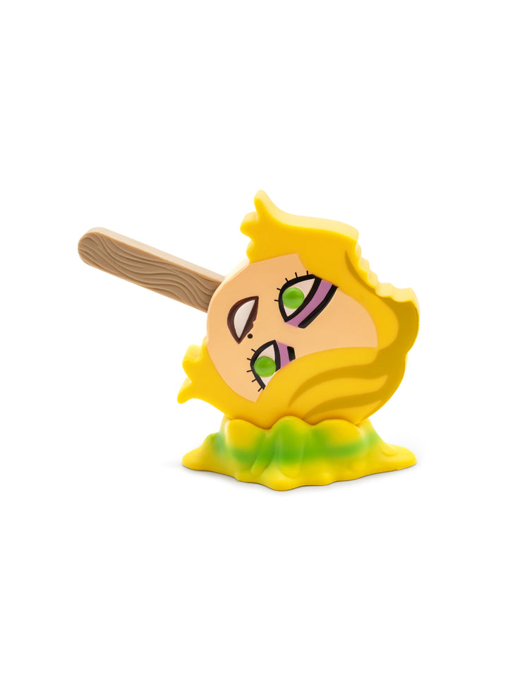 Toy figure of a character on a white background