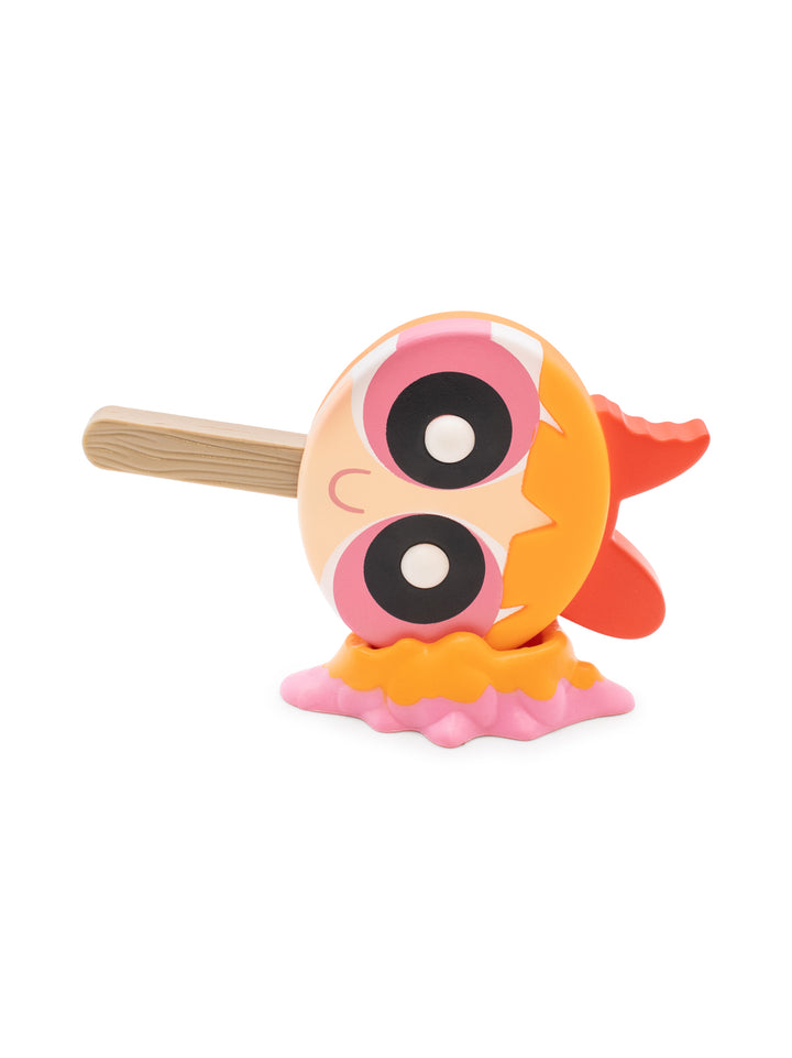 Toy resembling blossom on a white background