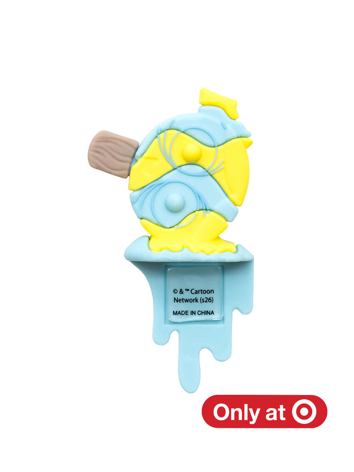 A Target-exclusive cartoon novelty item, resembling a melting popsicle, in light blue and yellow. 
