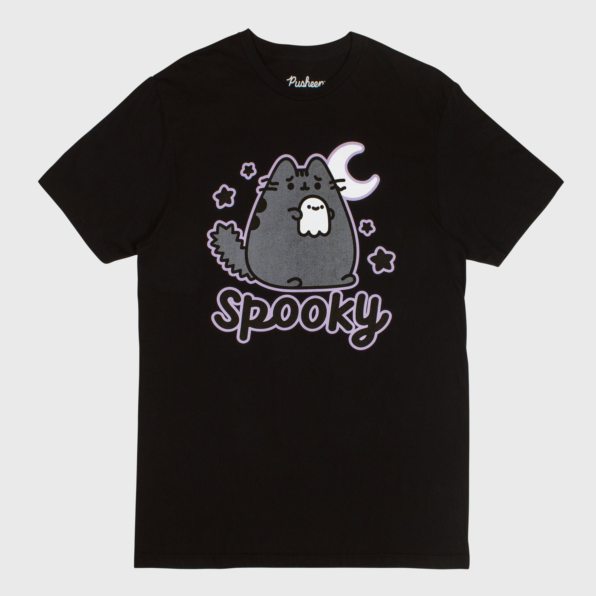 pusheen spooky black tee